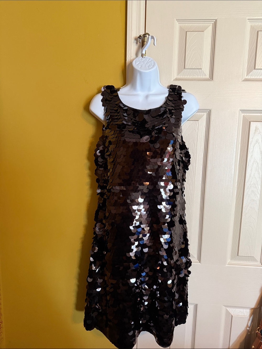Banana Republic Black Sequin Mini Dress